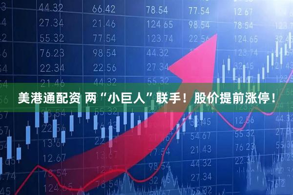 美港通配资 两“小巨人”联手！股价提前涨停！
